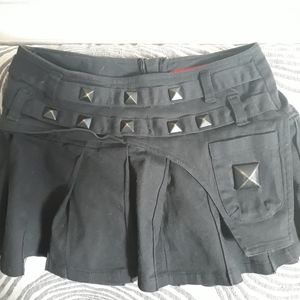 Studded black tripp nyc skirt